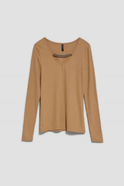 Marisse Women's Blouse L-Ts-4055 D.Beige