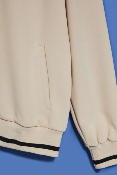 WOMEN'S SWEATSHIRT L-BL-4014 LBEIGE