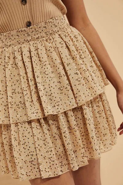 WOMEN'S SKIRT L-SC-4011 D.Beige