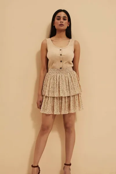 WOMEN'S SKIRT L-SC-4011 D.Beige