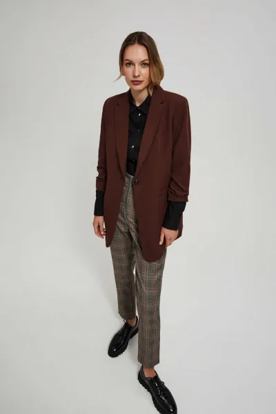 Marisse Single-Breasted Jacket With 3/4 Sleeves
