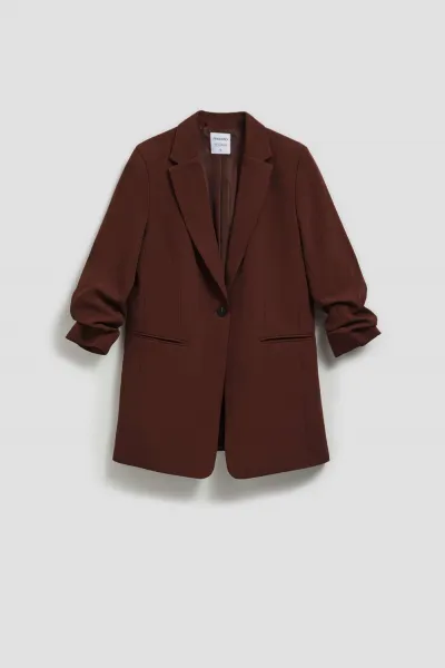 Marisse Single-Breasted Jacket With 3/4 Sleeves