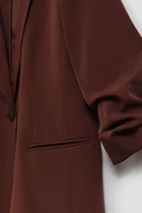 Marisse Single-Breasted Jacket With 3/4 Sleeves