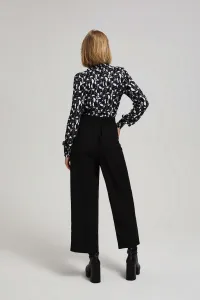 Marisse Plain Wide-Leg Trousers