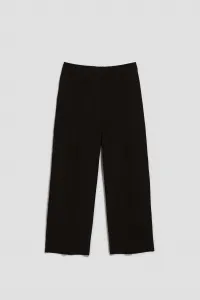 Marisse Plain Wide-Leg Trousers