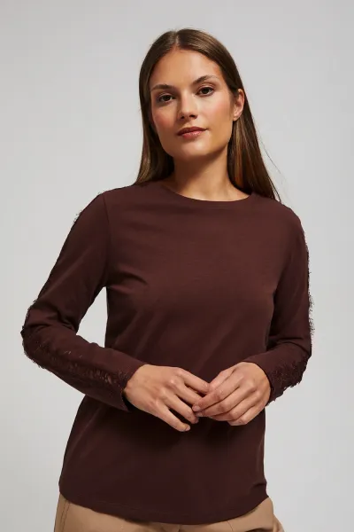 Marisse Blouse With Lace On The Sleeves