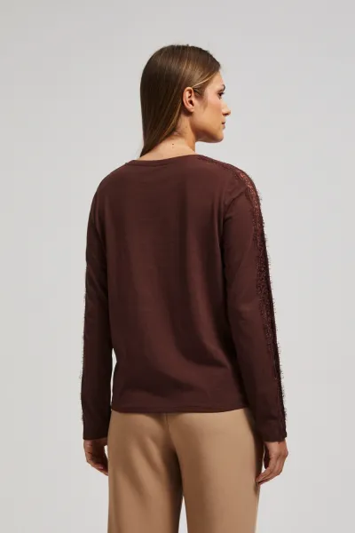 Marisse Blouse With Lace On The Sleeves