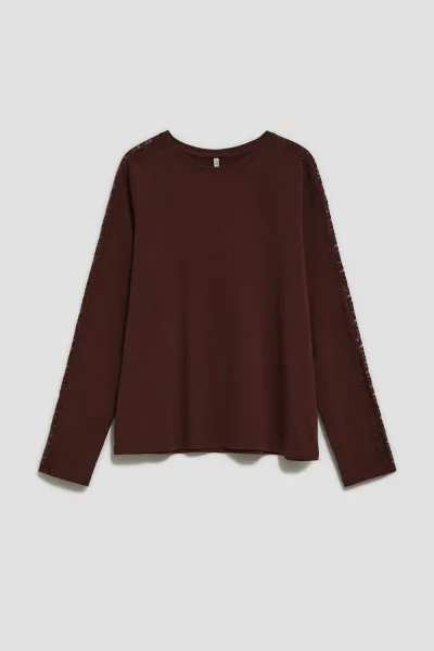 Marisse Blouse With Lace On The Sleeves