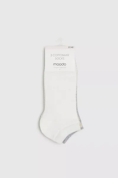 Marisse Women's Socks L-Sk-4310 Off White