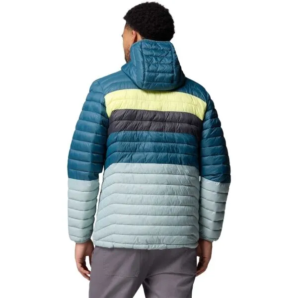 Columbia POWDER PASS HOODED JACKET Pánska outdoorová bunda, modrá, veľkosť