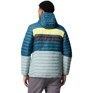 Columbia POWDER PASS HOODED JACKET Pánska outdoorová bunda, modrá, veľkosť
