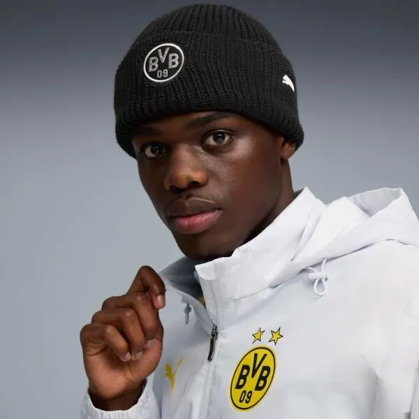 Puma BORUSSIA DRTMUND ESSENTIALS BEANIE Zimná čiapka, čierna, veľkosť