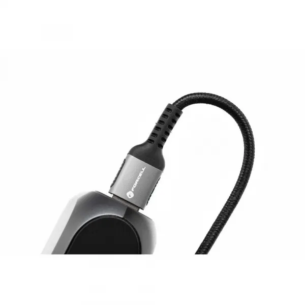 Forcell F-Energy kábel USB A - Lightning, 2,4A, 12W, 0,25 m, čierny