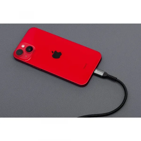 Forcell F-Energy kábel USB A - Lightning, 2,4A, 12W, 0,25 m, čierny