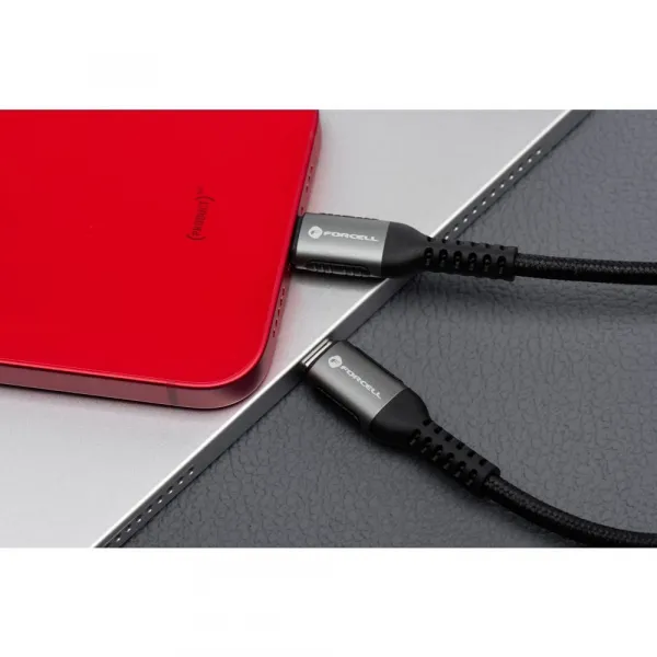 Forcell F-Energy kábel USB A - Lightning, 2,4A, 12W, 0,5 m, čierny