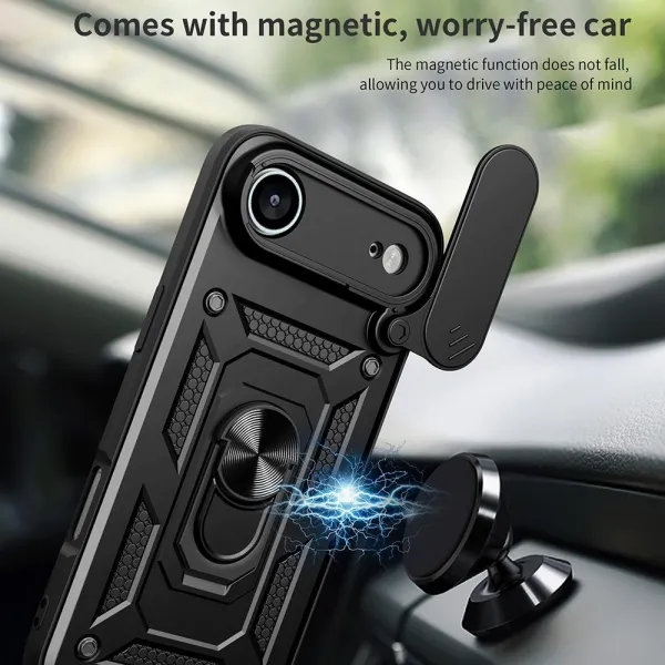 Techsuit CamShield, iPhone Air, čierne