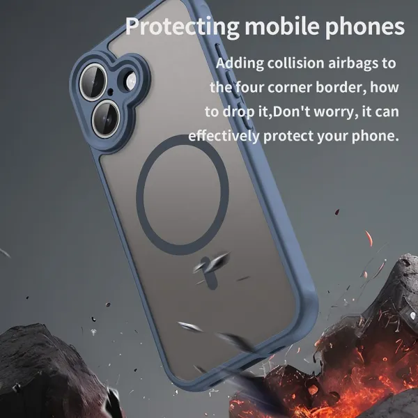 Techsuit HaloFrost II MagSafe, iPhone 17, modrý
