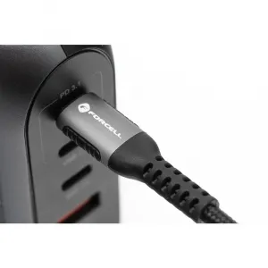 Forcell F-Energy kábel USB-C - USB-C, QC4.0, PD, 5A, 240W, 0,25 m, čierny