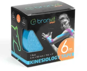BronVit Sport Kinesio Tape classic modrá 5cmx6m