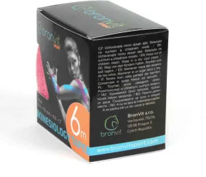 BronVit Sport Kinesio Tape classic rúžová 5cmx6m