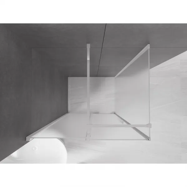 MEXEN/S - Velár sprchovací kút, posuvné dvere 100 x 70, dekor, chróm 871-100-070-31-01