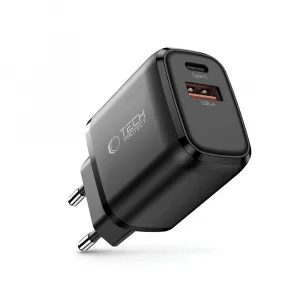Tech-Protect NCA20 sieťová nabíjačka 20W PD QC, čierna