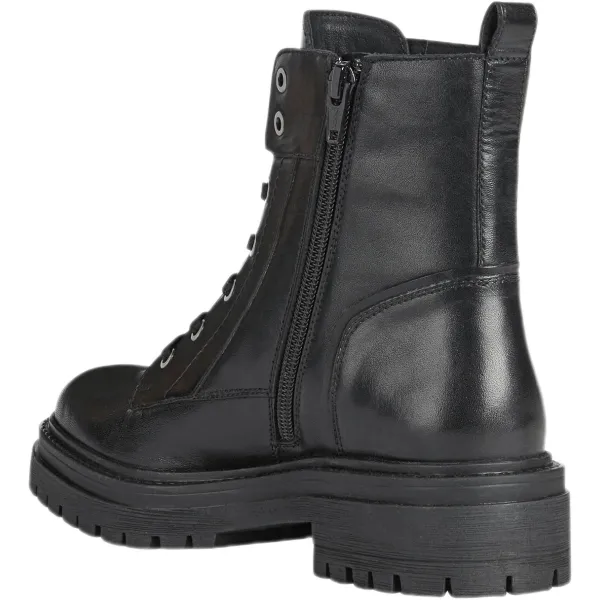 Black women's leather shoes Geox Iridea - Women's