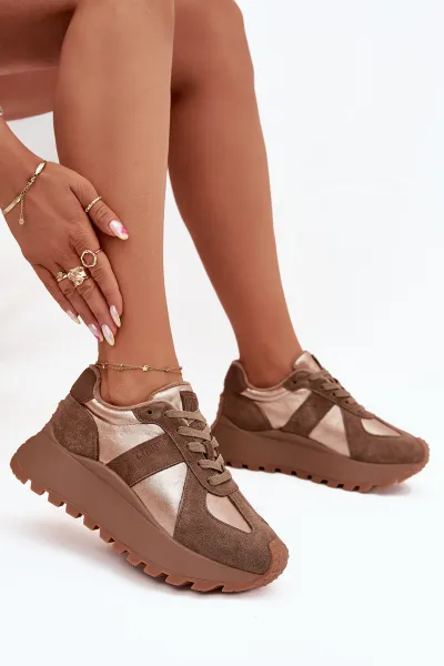 BIG STAR SHOES Dámske Zateplené Sneakersy Na Platforme Big Star