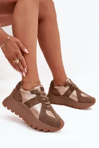 BIG STAR SHOES Dámske Zateplené Sneakersy Na Platforme Big Star