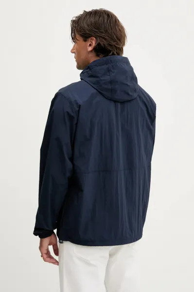 Bunda Tommy Jeans tmavomodrá farba, prechodná, DM0DM21393