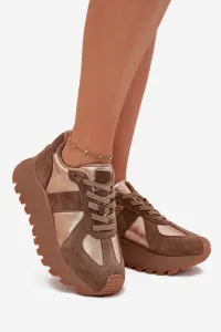 BIG STAR SHOES Dámske Zateplené Sneakersy Na Platforme Big Star
