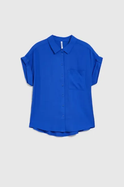 Marisse Women's Shirt L-Ko-4346 L.Navy