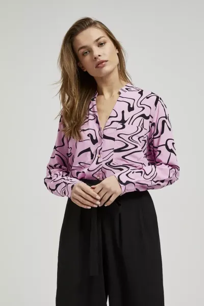 Marisse Women's Shirt L-Ko-4315 Pink