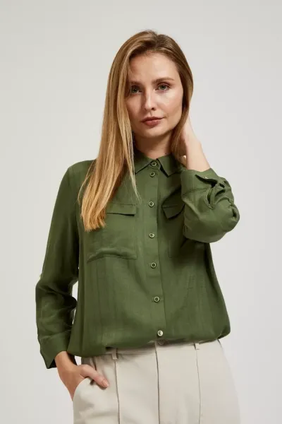 Marisse Women's Shirt L-Ko-4314 Khaki