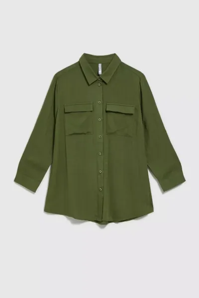 Marisse Women's Shirt L-Ko-4314 Khaki