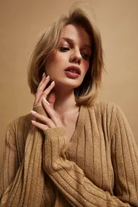 Marisse Sweater Decorated With Metallic Thread