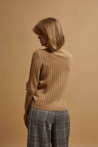 Marisse Sweater Decorated With Metallic Thread