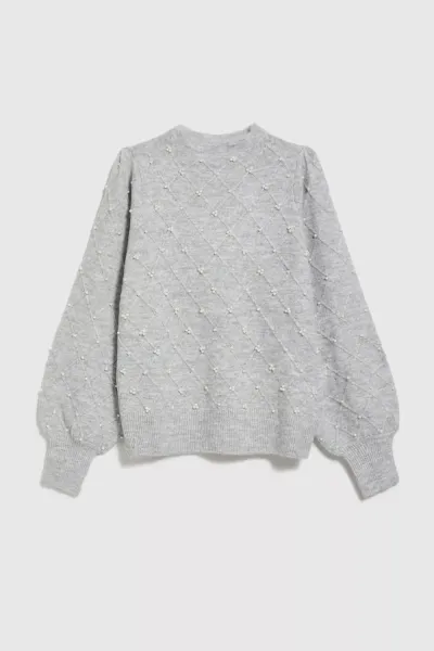 Marisse Sweater With Puffy Sleeves