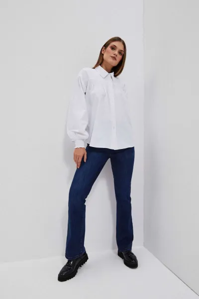 Marisse Women's Shirt L-Ko-4056 White