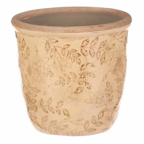 Keramický obal na kvety Flores retro, 14 x 13 cm, 14 cm