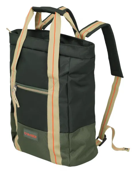Dámsky ruksak a kabelka 2v1 Travelite Color Craze Backpack S Olive