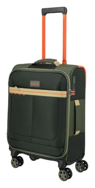Malý textilný kufor Travelite Color Craze S Olive