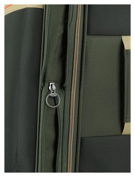 Stredný textilný kufor Travelite Color Craze M Olive