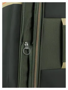 Stredný textilný kufor Travelite Color Craze M Olive