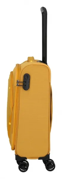 Malý textilný kufor Travelite Umbria S Golden Glow