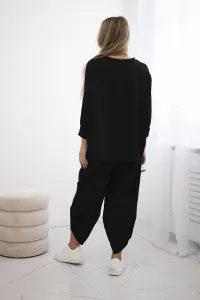 Legínovo Súprava Punto Milano Winter mikina + nohavice khaki Farba: Čierna, Veľkosť: UNI