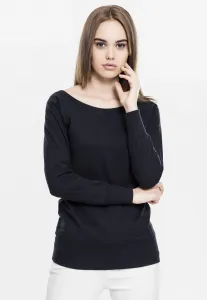 Women's Wideneck Crewneck Black