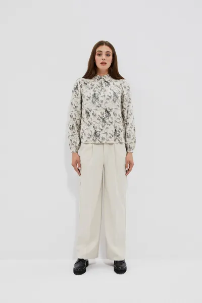 Marisse Women's Shirt L-Ko-4004 Beige