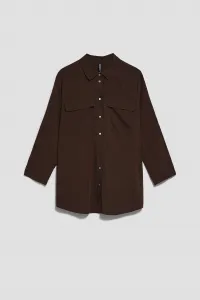Marisse Women's Shirt L-Ko-4026 D.Oak