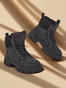 Resti Black women's insulated trapper boots Hogenaf